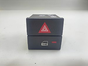 Botão Alerta Trava Vectra 2006 A 2011 Preto