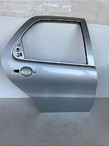 Porta Traseira Direita Fiat Palio 2006 Até 2012 Traseira Direita Prateado