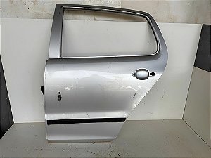 Porta Traseira Esquerda Volkswagen Fox 2003 Até 2009 Traseira Esquerdo Prateado