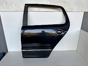 Porta Traseira Esquerda Volkswagen Fox 2010 2011 Até 2014 Traseira Eswuerdo Preto