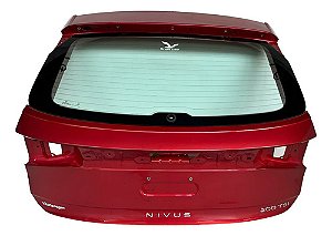 Tampa Traseira Com Vidro Vigia Volkswagen Nivus Vermelho