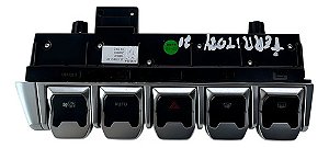 Botão Alerta Ford Territory 2021 2022 2023 Js110851bc Prateado