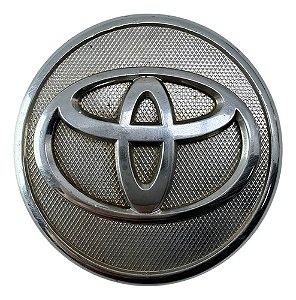 Calota Central Roda Toyota Corolla 2009 A 2014 Prateado