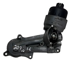 Suporte Filtro De Óleo Motor Peugeot 207 1.6 Prateado