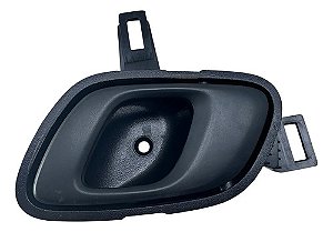 Maçaneta Interna Dianteira Esquerda Renault Kwid 2017 A 2022 Preto Dianteira