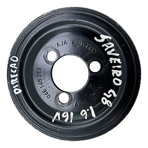 Polia Bomba Direção Vw Saveiro 1.6 16v G7 G8 04e145269 Preto