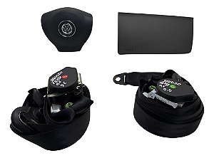 Kit Airbag Volkswagen Saveiro Cross G6 Preto