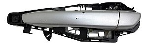Maçaneta Externa Traseira Esquerda Peugeot 208 2021 A 2025 Cinza Traseira