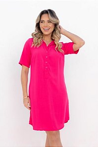 CHEMISE FECHADA MANGA CURTA PINK