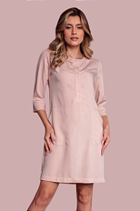 CHEMISE FECHADA MANGA 3/4 AREIA