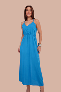 VESTIDO BOSSA COR AZUL FRANCÊS
