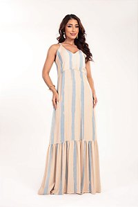 Vestido longo Verano estampa Céu de Verano