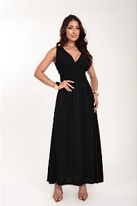 Vestido longo Solare cor Preto