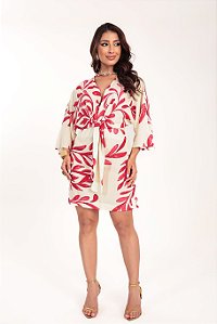 Vestido curto Isla estampa Corália