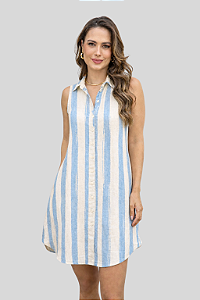 Chemise aberta sem manga estampa Céu de Verano