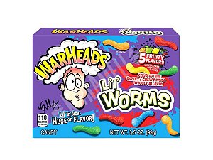Balas Warheads Lil' Worms Importado EUA 99g
