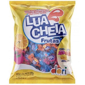 Bala Lua Cheia Frutas Dori 600g