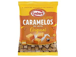 Bala Caramelos de Leite Embaré C/100 Unid - 660g