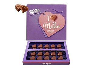 Chocolate I Love Milka Strawberry Creme Pralines 110g