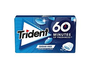 Chiclete Trident 60 Minutes Peppermint Importado 20g
