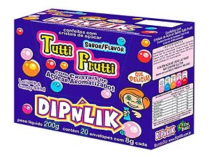 Pirulito Dipnlik Tutti Frutti C/ 25u 200g