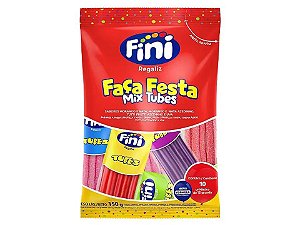 Bala Fini Faça Festa Mix Tubes C/10 Unid 150g