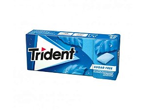 Chiclete Trident Fresh Peppermint Sem Açúcar Importado 14g