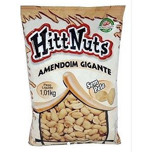 Amendoim Hitt Nuts Gigante Sem Pele Amenbra 1kg
