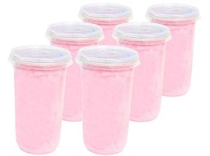 Algodão Doce Rosa Pote 20g C/6 Unid - Buschle