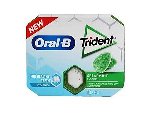 Chiclete Trident Oral-B Spearmint Sugar Free Importado 17g