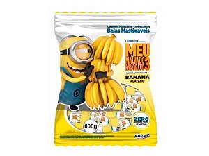 Bala Mastigável Minions Banana Riclan 600g