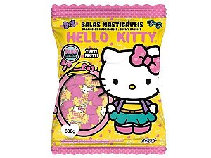Bala Mastigável Hello Kitty Tutti Frutti 600g - Riclan