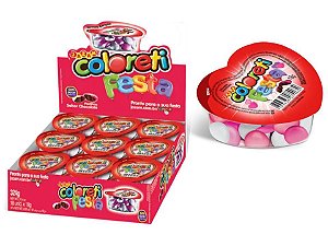 Chocolate Coloreti Festa Coração C/ 18u 324g