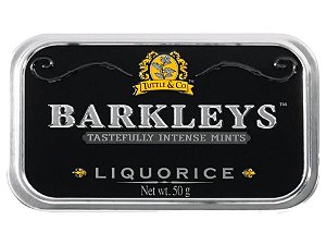 Balas Barkleys Liquorice Alcaçus Lata 50g - Importado