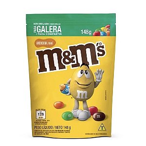 M&Ms Confeito Chocolate Amendoim Pouch 132g
