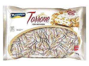 Torrone Mini Amendoim Montevérgine C/ 100un 1Kg
