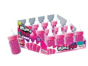 Mini Mamadeira Confeito Rosa Lembrancinha C/ 12 Unid