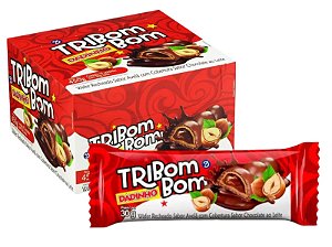 Chocolate Dadinho Tribombom Avelã C/ 15 Unid 450g