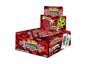 Chiclete Tatuagem Buzzy Tribal Tutti Frutti C/ 90 Unid 360g