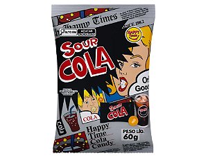Bala Super Azeda Sour Cola Happy Time 60g - Importada