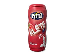 Chiclete Fini Klets Sem Açúcar Morango Pote 30g