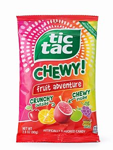 Bala Mastigável Tic Tac Chewy Fruit Adventure 80g Importada