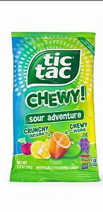 Bala Mastigável Tic Tac Chewy Sour Adventure 80g Importada