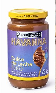 Doce de Leite Havanna Zero Lactose Zero Açúcar 420g