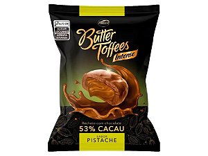 Bala Butter Toffees Pistache 53% Cacau Pacote 500g