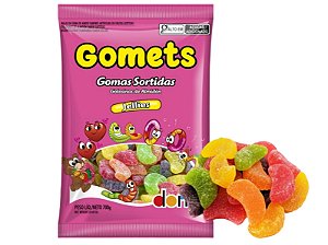 Bala Goma Gomets Gomo de Frutas Dori Pacote 700g