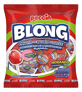 Pirulito Blong Com Recheio De Chicle Sabor 672g
