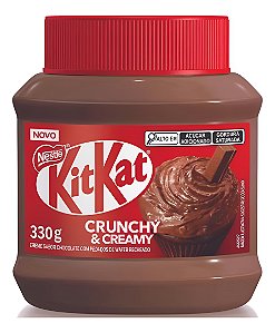Creme Kit Kat Chocolate Crocante Crunchy & Creamy 330g Nestlé
