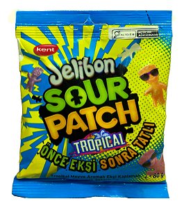 Bala Sour Patch Kids Frutas Tropicais 80g - Importado