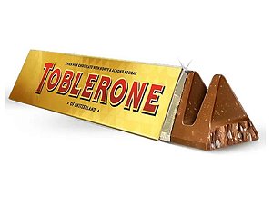 Chocolate Toblerone Gold Milk Chocolate With Almonds 100g - Importado